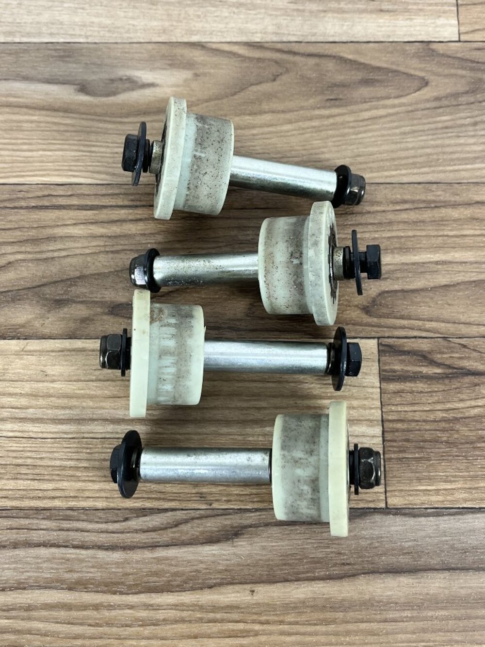 Complete Four Total Gym Roller Wheels Power platinum With All Hardware